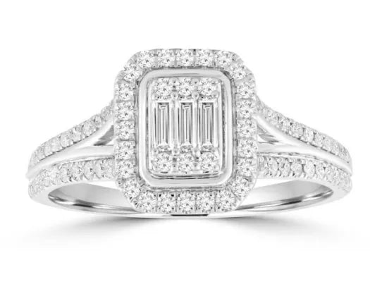 Stunning 1/2 Carat HI I1 Diamond Ring - Perfect for Any Occasion!