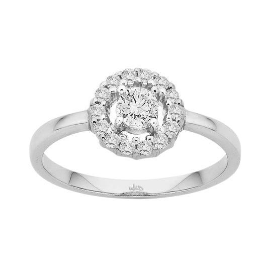 Timeless & Radiant: Yellow Gold Diamond Ring - Impressive Sparkle!