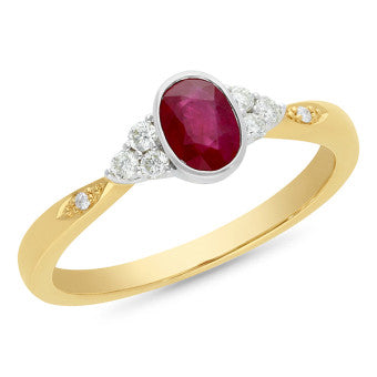 Womens dress dress ru oval 9 carat yellow gold yellow gold polished jwl-ringruby,gem-ruby,jwl-ringgold rings ring