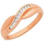 A ladies' 9ct rose gold and diamond crossover ring is a versatile and stylish piece