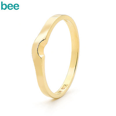 9ct yellow gold wedding plain wedding band