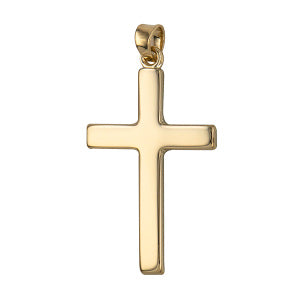 9Ct Yellow Gold Cross 24X15mm