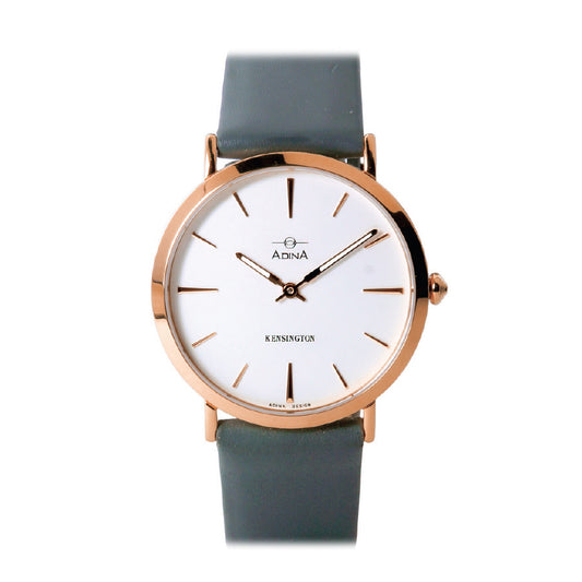 Adina Rose Unisex Kensington White Dial Pink Strap