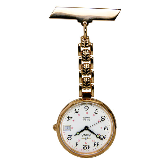 Nurses Watch Rose Gold In Colour Full Figure And Date