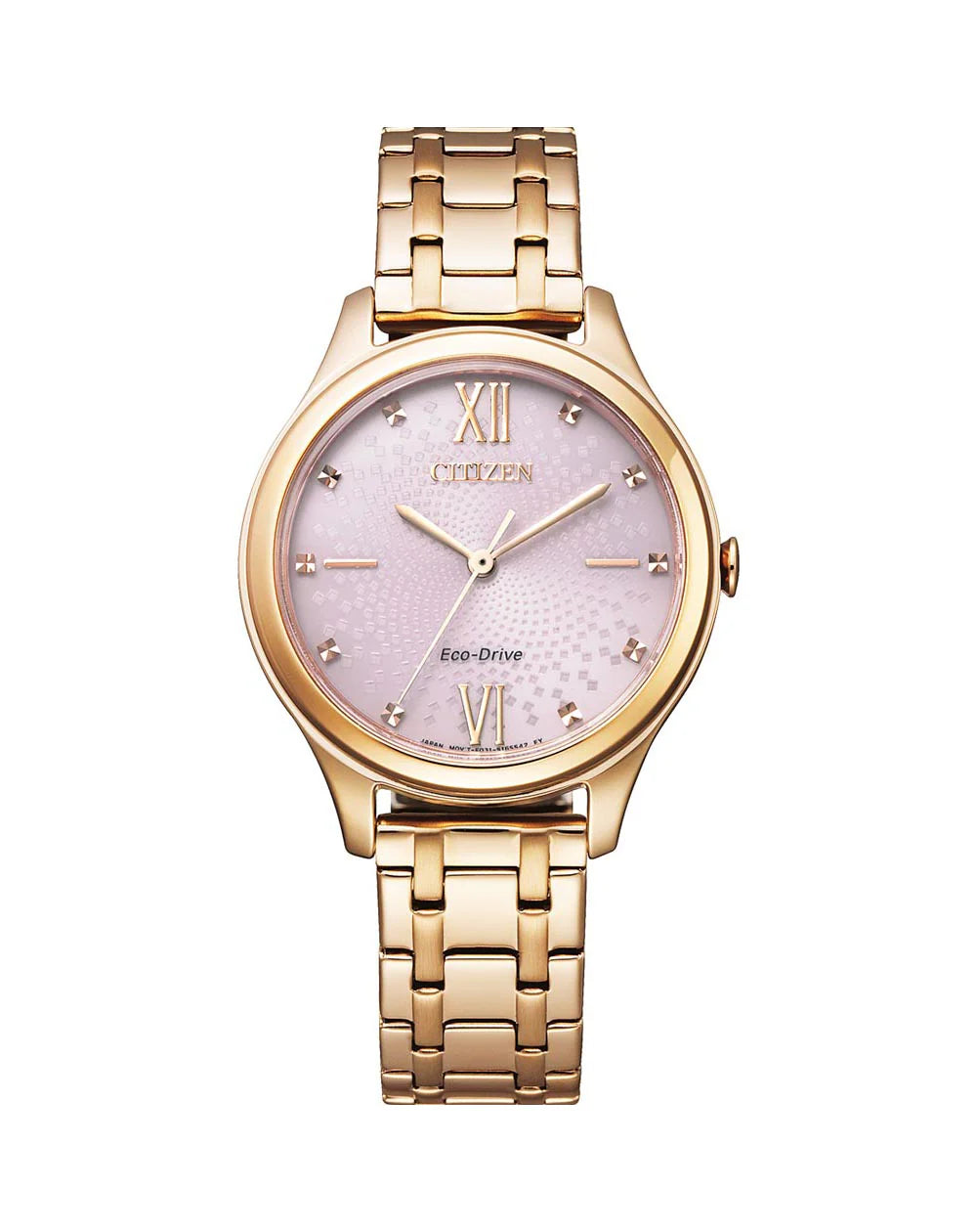 Citizen Ladies Eco Drive with Stainless Steel Plated Bracelet