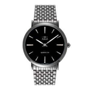 Unisex dress quartz sterling silver gunmet bracelet sterling silver gunmet 2 unisex watch watch