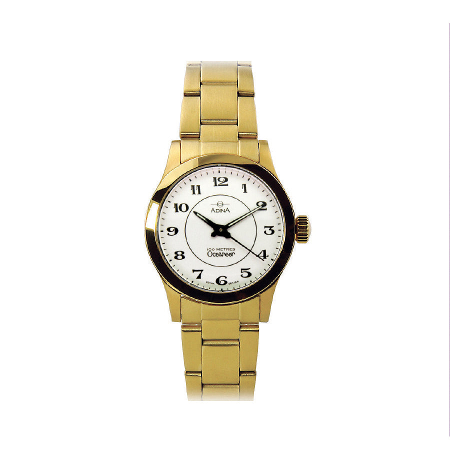 Ladies Oceaneer Gold White F/F Bracelet