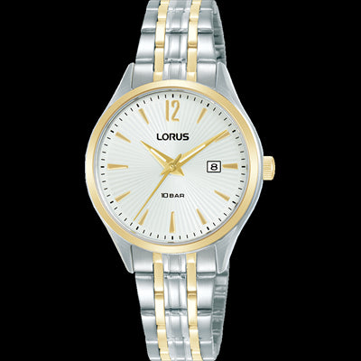 Ladies 2 Tone Stainless Steel Watch 100M With Date