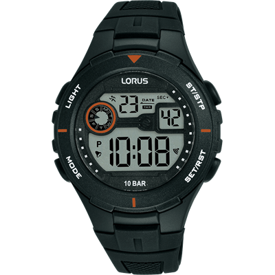 Mens Digital Sports 100M Water Resistant Watch