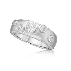 Sterling Silver Complete Eddie Bezel Cubic Zirconia Ring