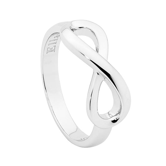 Ladies Sterling Silver Infinty Band