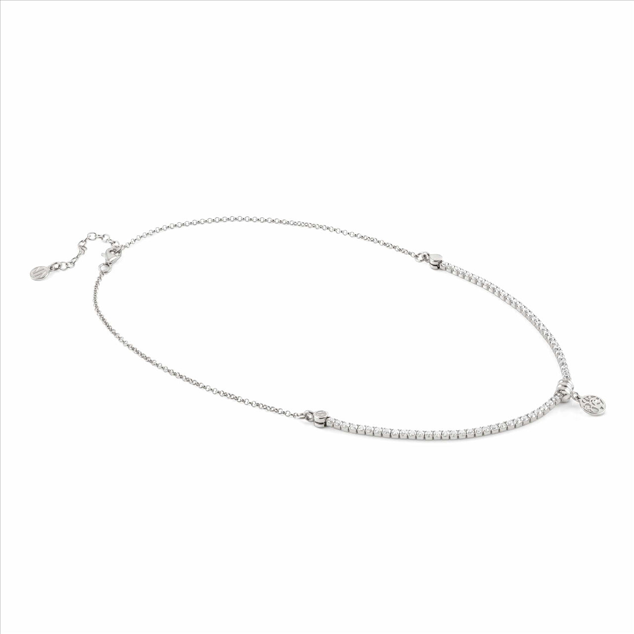 Sterling Silver Tree Of Life Cubic Zirconia Necklace