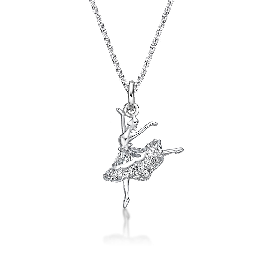 Sterling Silver Flamenco Pendant with Chain