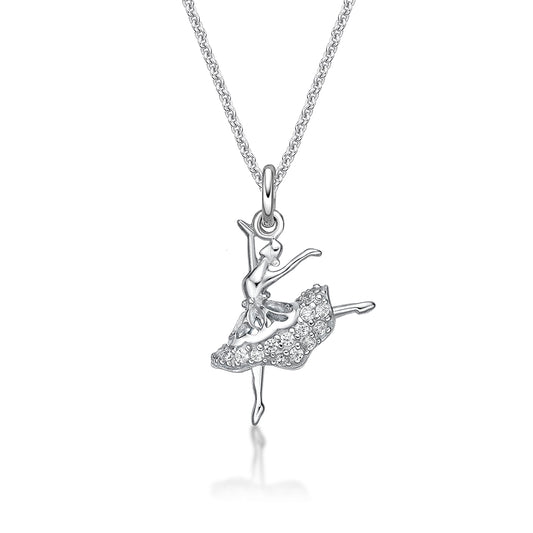 Sterling Silver Flamenco Pendant with Chain
