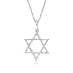Sterlng Silver Star Of David Sml With Chain