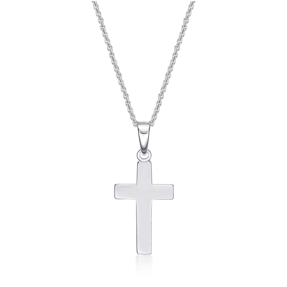 Sterling Silver Small Cross Pendant With Chain