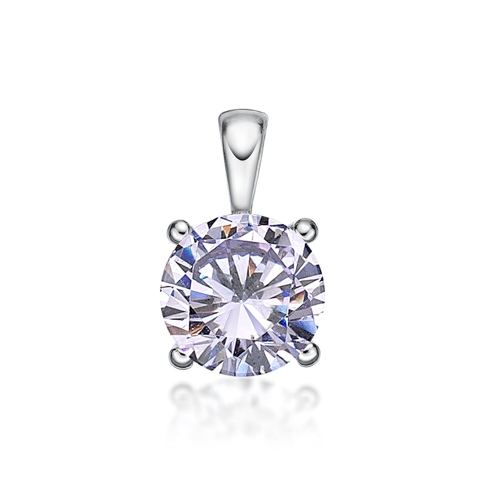 Sterling Silver 5Mm 4 Claw Pendant