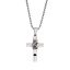 Stainless Stee And Wired Cross With Whistle 60Cm Box Chain