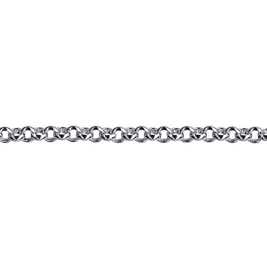 Sterling Silver Round Belcher Anklet