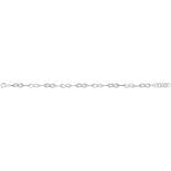 Sterling Silver Cz Infinity Bracelet