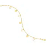 9Ct Gold Plated Sterling Silver Bracelet 19Cm