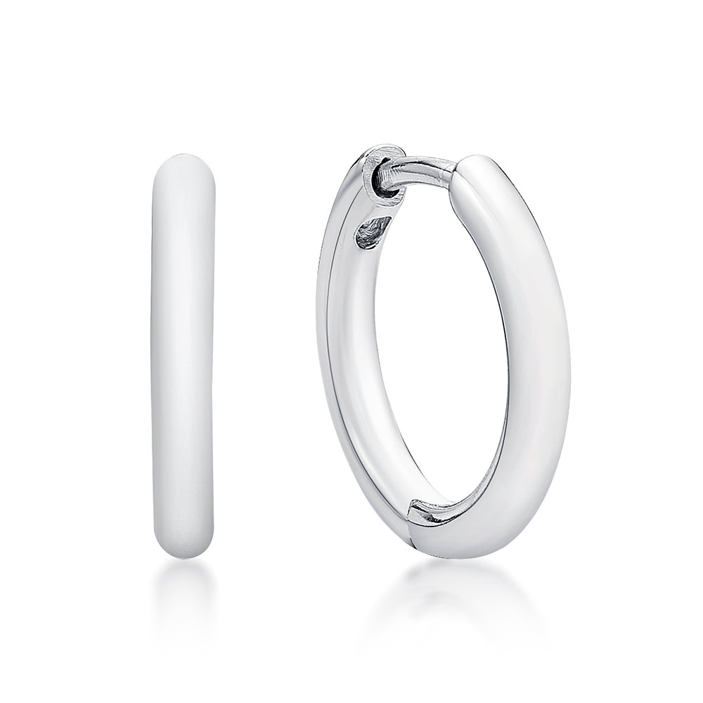 Huggie Sterling Silver Huggie Tube 2.3X16mm