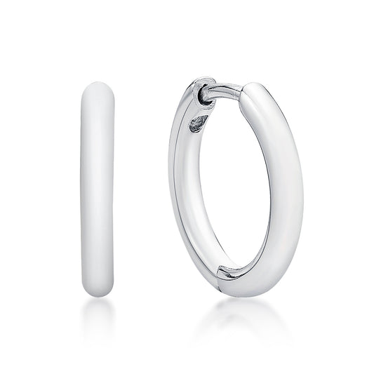 Huggie Sterling Silver Huggie Tube 2.3X16mm