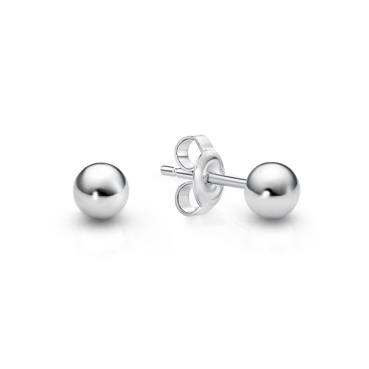 Sterling Silver Round 3Mm Ball Stud