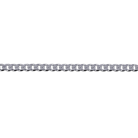 Ss Bev Diamond Cut Curb Chain