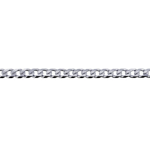 Ss Bev Diamond Cut Curb Chain