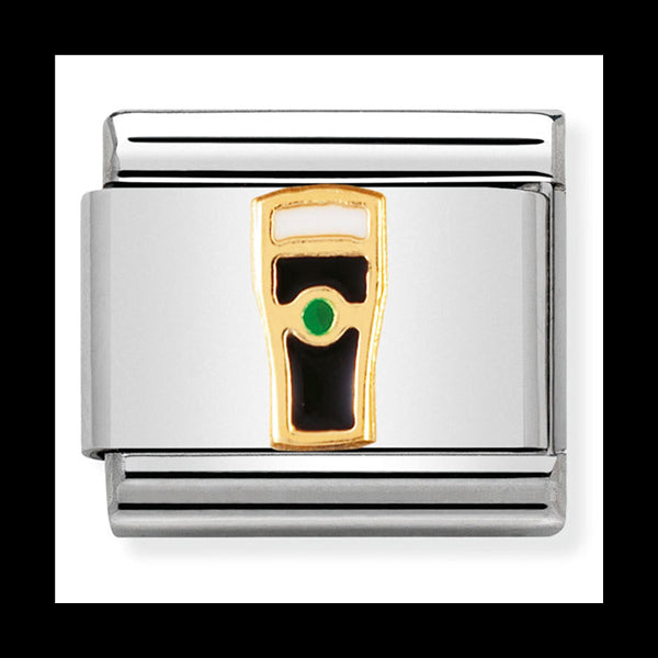 Classic Uk St/Steel Enamel And 18Ct Gold Guine