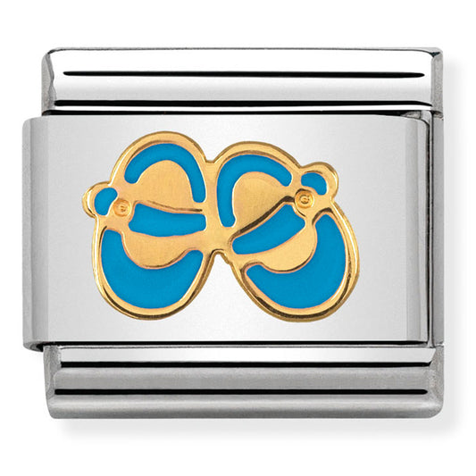 Classic Daily Life St/Steel Enamel And 18Ct Gold