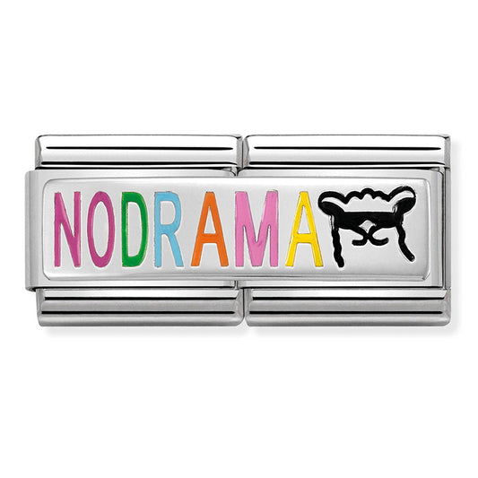 Classic Double Symbols St/Steel Enamel And Silver