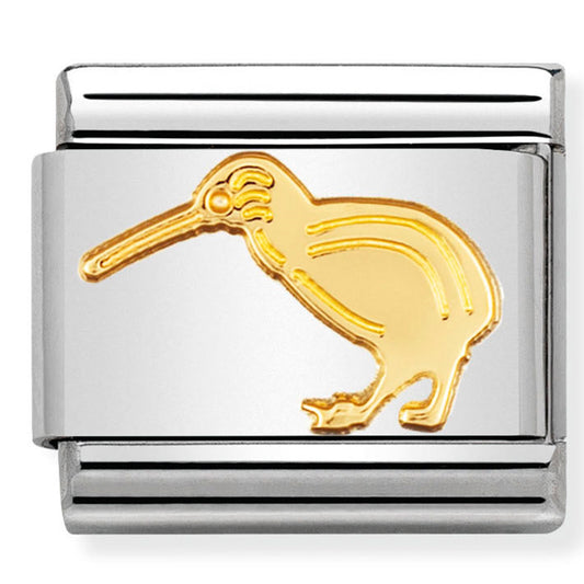 Classic Animals Air St/Steel 18Ct Gold Kiwi