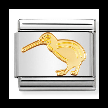 Classic Animals Air St/Steel 18Ct Gold Kiwi