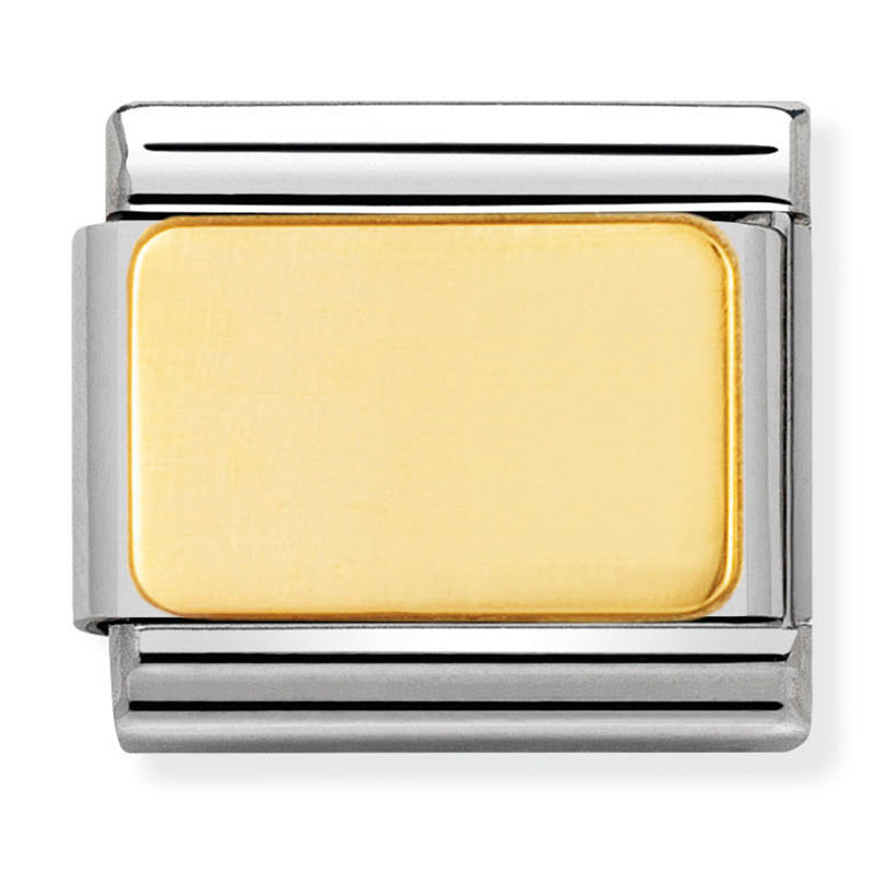 Nom-030121 01 Comp Classic Engraved Signs St/Steel & 18Ct Gold (Gold Plate)