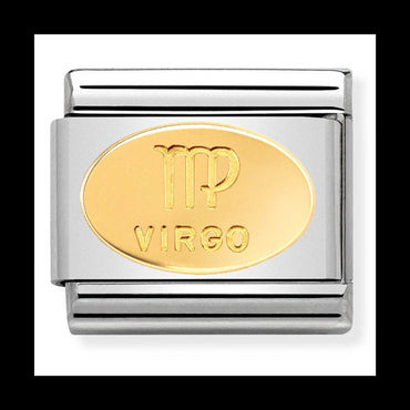 Nom-030165 06 Comp Classic Zodiac Oval St/Steel & 18Ct Gold (Virgo)
