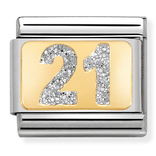 Nom-030224 02 Comp Classic Plate Glitter In St/Steel, Glitter Enamel & 18Ct Gold (Glittenom-030224 02 Comp Classic Plate Glitter In St/Steel, Glitter Enamel & 18Ct Gold (Glitte