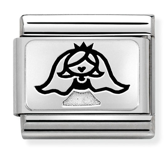 Nom-330208 41 Comp Classic Oxidised Plates St/Steel, Enamel & Silver 925 (Bride)