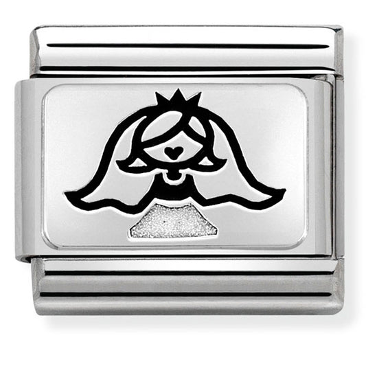 Nom-330208 41 Comp Classic Oxidised Plates St/Steel, Enamel & Silver 925 (Bride)