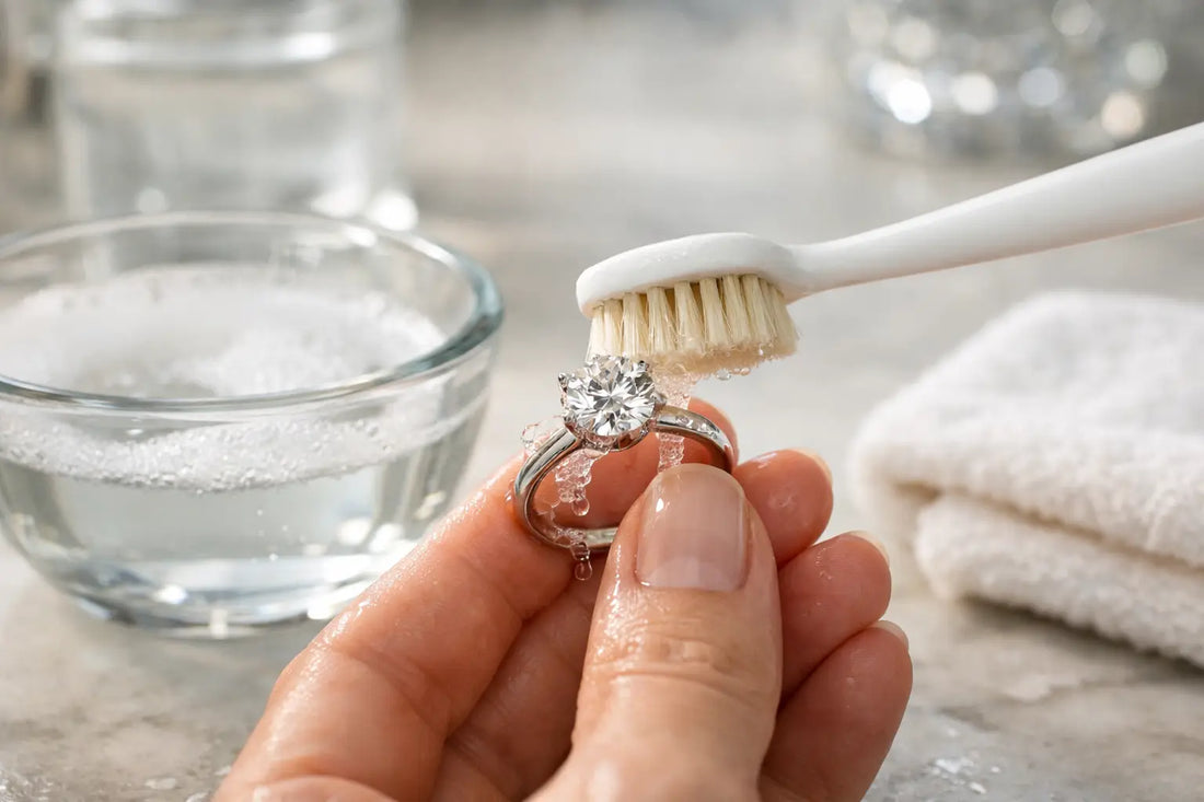 How to Clean a Diamond Engagement Ring Safely