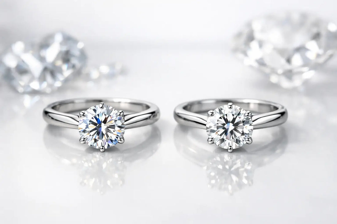 Moissanite vs Diamond Rings