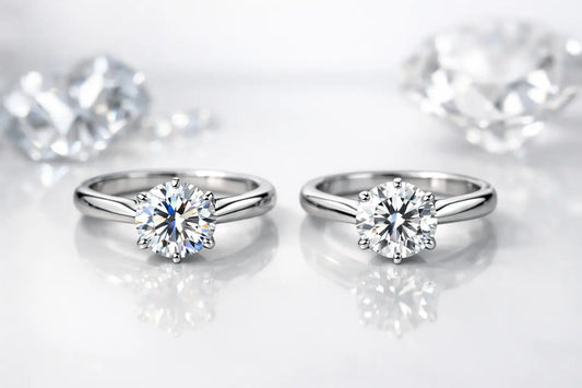 Moissanite vs Diamond Rings