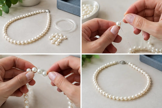 A Pearl Restringing Example, Step by Step