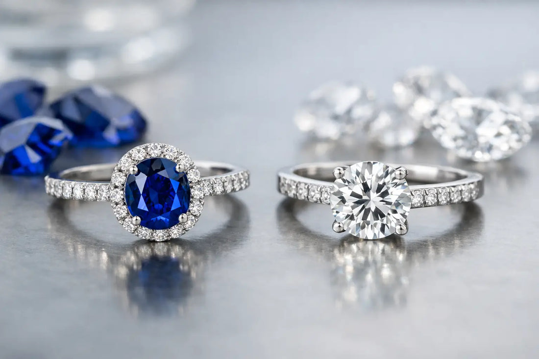Sapphire vs Diamond Engagement Rings