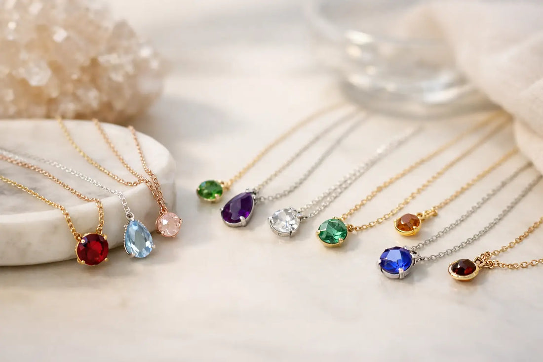 12 Birthstone Necklace Ideas to Gift or Keep