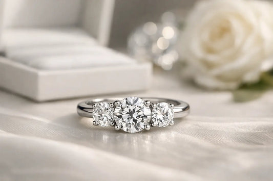 Three Stone Engagement Ring Symbolism
