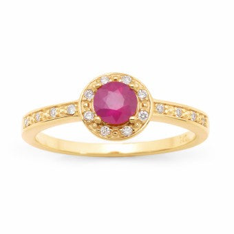 Womens dress dress ru round 9 carat yellow gold yellow gold polished rings ring
