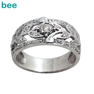 White Gold Diamond Dress Ring