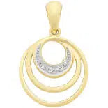 9Ct Yellow Gold Diamond Pendant